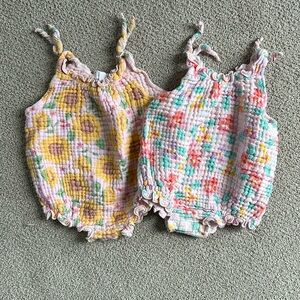 Angel Dear Muslin Bubble Romper Lot